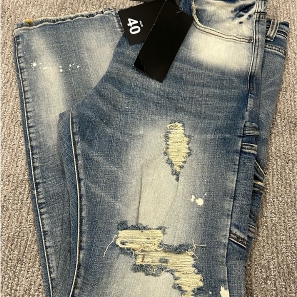 NWT PREME USA for Buckle CASSIAN INDIGO FLARE DENIM JEAN |Size 40 slim fit - Picture 2 of 11